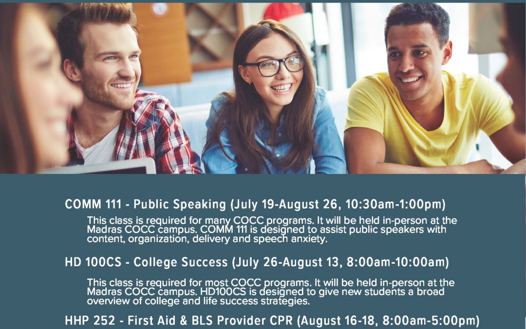 Summer College Classes for JCSD 509J Students