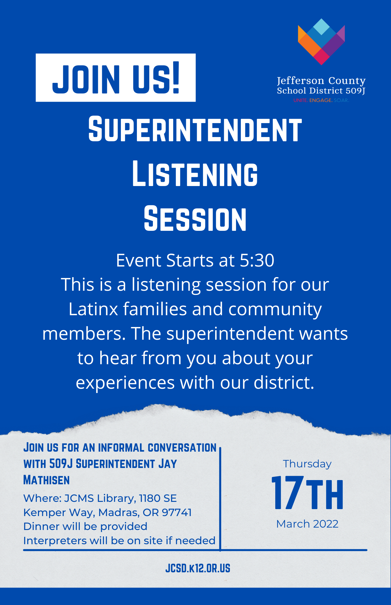 Listening Session with the Superintendent - Jefferson County School ...