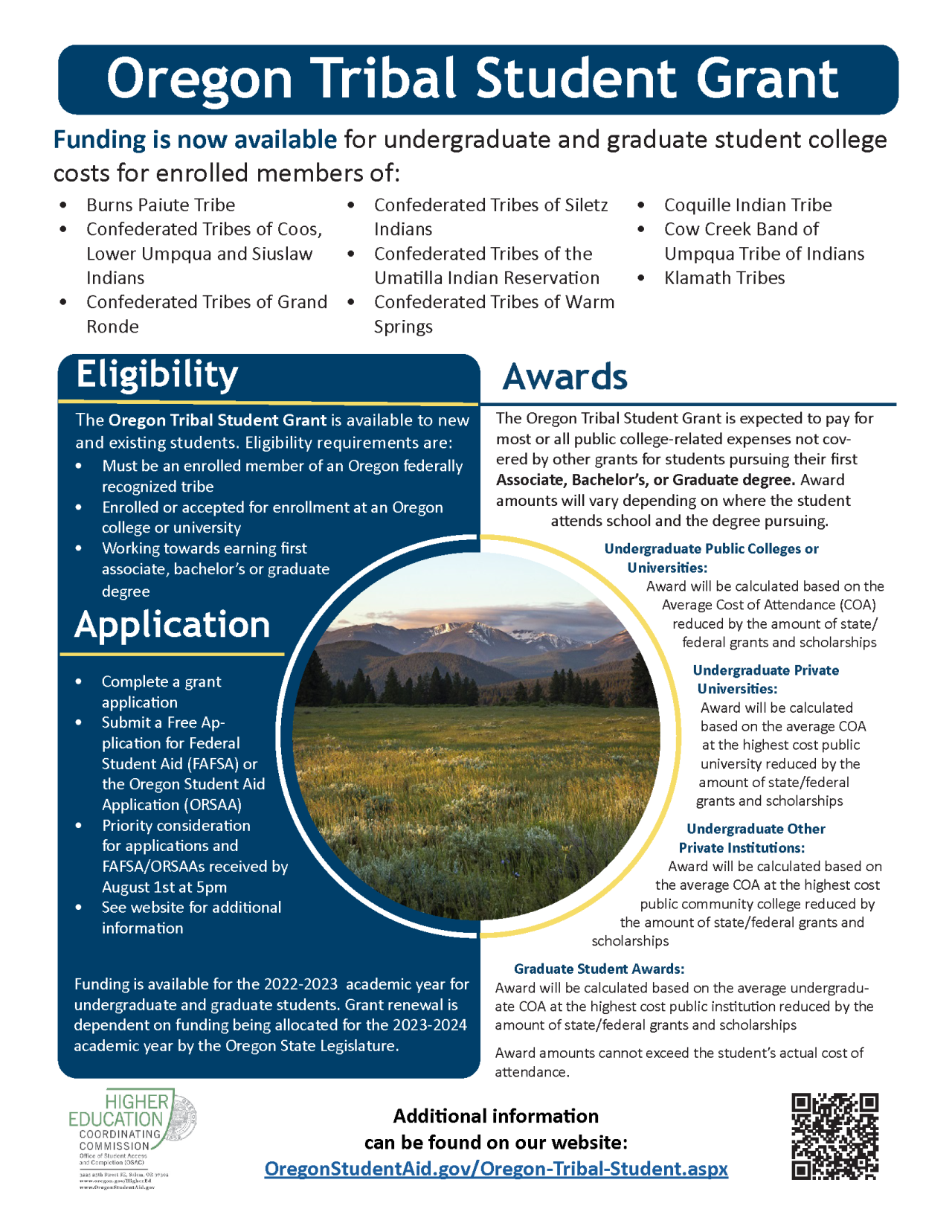 Oregon Tribal Student Grant Opportunity Jefferson County School District 509J